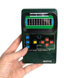 Vintage 2002 Green Classic Football 2 Electronic Handheld Game - TESTED + WORKS!